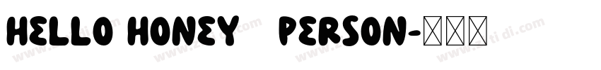 hello honey   Person字体转换